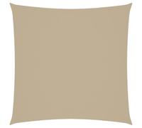 vidaXL Toldo de Vela Cuadrado de Tela Oxford Beige 2x2 m Lona para Sombra