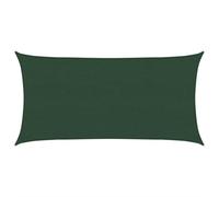 vidaXL Toldo de Vela HDPE Verde Oscuro 160 g/m² 2,5x5 m, Vela Parasol, Lona Vela Solar, Protector Solar, Velas Parasol, Lona Vela Solar