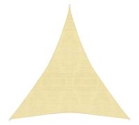 vidaXL Toldo de Vela Parasol Lona Protector Solar Persianas Sombra de Patio Jardín Terraza Balcón Parque Exterior HDPE Beige 160 g/m² 5x6x6 m