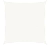 vidaXL Toldo de Vela Parasol Lona Protector Solar Sombra de Patio Jardín Terraza Balcón Parque Infantil Exterior Blanco HDPE 160 g/m² 4x4 m