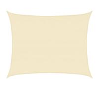 vidaXL Toldo de Vela Parasol Lona Protector Solar Sombra de Patio Jardín Terraza Balcón Parque Infantil Exterior Crema HDPE 160 g/m² 6x8 m