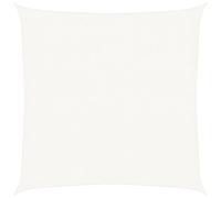 vidaXL Toldo de Vela Parasol Lona Protector Solar Sombra de Patio Jardín Terraza Balcón Parque Infantil Exterior Blanco HDPE 160 g/m² 2,5x2,5 m