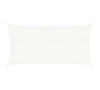 vidaXL Toldo de Vela Parasol Lona Protector Solar Sombra de Patio Jardín Terraza Balcón Parque Infantil Exterior Blanco HDPE 160 g/m² 3x6 m