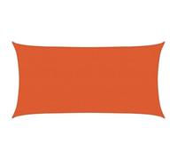 vidaXL Toldo de Vela Parasol Lona Protector Solar Sombra de Patio Jardín Terraza Balcón Parque Infantil Exterior HDPE Naranja 160 g/m² 2,5x5 m