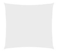 vidaXL Toldo de Vela Parasol Lona Protector Solar Sombra Patio Jardín Terraza Balcón Parque Exterior Cuadrado de Tela Oxford Blanco 2,5x2,5 m