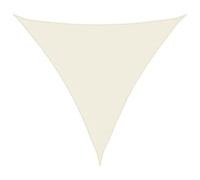 vidaXL Toldo de Vela Parasol Lona Protector Solar Sombra Patio Jardín Terraza Balcón Parque Exterior Triangular Tela Oxford Crema 4,5x4,5x4,5 m