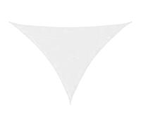 vidaXL Toldo de Vela Parasol Lona Protector Solar Sombra Patio Jardín Terraza Balcón Parque Exterior Triangular de Tela Oxford Blanco 5x6x6 m