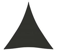 vidaXL Toldo de Vela Parasol Lona Protector Solar Sombra Patio Jardín Terraza Balcón Parque Exterior Triangular de Tela Oxford Gris Antracita 5x7x7 m