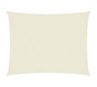 vidaXL Toldo de Vela Parasol Lona Protector Solar Sombra Patio Jardín Terraza Balcón Parque Exterior Rectangular de Tela Oxford Crema 2x3 m