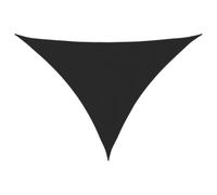 vidaXL Toldo de Vela Parasol Lona Protector Solar Sombra Patio Jardín Terraza Balcón Parque Exterior Triangular de Tela Oxford Negro 5x5x6 m