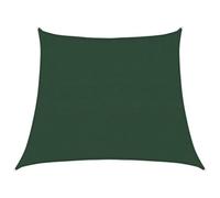 vidaXL Toldo de Vela Parasol Lona Protector Solar Sombra Patio Jardín Terraza Balcón Parque Infantil Exterior Verde Oscuro HDPE 160 g/m² 3/4x3 m