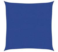 vidaXL Toldo de Vela Parasol Lona Protector Solar Sombra Patio Jardín Terraza Balcón Parque Infantil Exterior Azul HDPE 160 g/m² 2,5x2,5 m