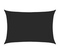 vidaXL Toldo de Vela Parasol Lona Protector Solar Sombra Patio Jardín Terraza Balcón Parque Infantil Exterior HDPE Negro 160 g/m² 3x5 m