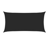 vidaXL Toldo de Vela Parasol Lona Protector Solar Sombra Patio Jardín Terraza Balcón Parque Infantil Exterior Negro HDPE 160 g/m² 3x6 m