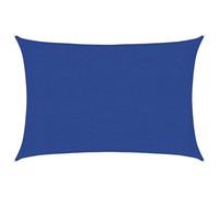 vidaXL Toldo de Vela Parasol Lona Protector Solar Sombra Patio Jardín Terraza Balcón Parque Infantil Exterior HDPE Azul 160 g/m² 2,5x4 m