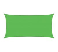 vidaXL Toldo de Vela Parasol Lona Protector Solar Sombra Patio Jardín Terraza Balcón Parque Infantil Exterior HDPE Verde Claro 160 g/m² 3x6 m