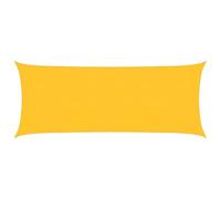 vidaXL Toldo de Vela Parasol Lona Protector Solar Sombra Patio Jardín Terraza Balcón Parque Infantil Exterior HDPE Amarillo 160 g/m² 2x5 m