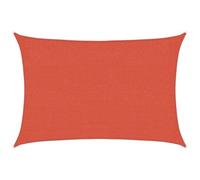 vidaXL Toldo de Vela Parasol Lona Protector Solar Sombra Patio Jardín Terraza Balcón Parque Infantil Exterior HDPE Terracota 160 g/m² 2x3 m