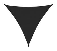 vidaXL Toldo de Vela Parasol Lona Protector Solar Sombra Patio Jardín Terraza Balcón Parque Infantil Exterior Negro HDPE 160 g/m² 3,6x3,6x3,6 m