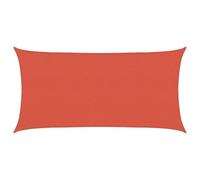 vidaXL Toldo de Vela Parasol Lona Protector Solar Sombra Patio Jardín Terraza Balcón Parque Infantil Exterior HDPE Terracota 160 g/m² 2,5x5 m