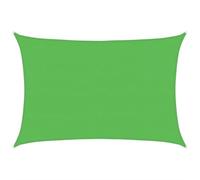 vidaXL Toldo de Vela Parasol Lona Protector Solar Sombra Patio Jardín Terraza Balcón Parque Infantil Exterior HDPE Verde Claro 160 g/m² 5x6 m