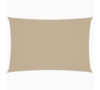 vidaXL Toldo de Vela Rectangular de Tela Oxford Beige 2x4 m Lona para Sombra