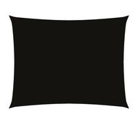 vidaXL Toldo de Vela Rectangular de Tela Oxford Negro 6x8 m