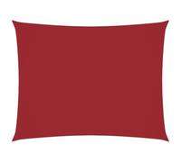 vidaXL Toldo de Vela Rectangular de Tela Oxford Rojo 6x8 m