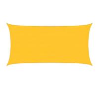 vidaXL Toldo de Vela Rectangular HDPE Amarillo 160 g/m² 4x7 m, Vela de Sombra de Sol, Vela de Sombra, toldo de Patio, Vela de Sombra Solar