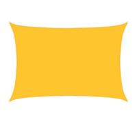 vidaXL Toldo de Vela Rectangular HDPE Amarillo 160 g/m² 5x7 m, Vela de Sombra de Sol, Vela de Sombra, toldo de Patio, Vela de Sombra Solar