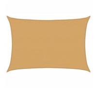 VidaXL Toldo de Vela Rectangular HDPE Arena 3,5x4,5 m - Vela de Sombra Solar para Patio 160 g/m²