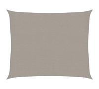 vidaXL Toldo de Vela Rectangular HDPE Gris Claro 160 g/m² 2,5x3 m, Vela de Sombra de Sol, Vela de Sombra, toldo de Patio, Vela de Sombra Solar