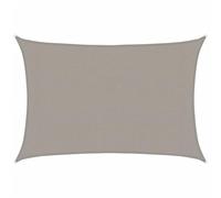 vidaXL Toldo de Vela Rectangular HDPE Gris Claro 160 g/m² 3x4,5 m, Vela de Sombra de Sol, Vela de Sombra, toldo de Patio, Vela de Sombra Solar