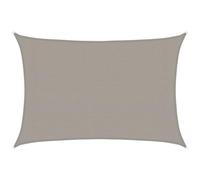 vidaXL Toldo de Vela Rectangular HDPE Gris Claro 160 g/m² 3x5 m, Vela de Sombra de Sol, Vela de Sombra, toldo de Patio, Vela de Sombra Solar