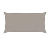 VidaXL Toldo de Vela Rectangular HDPE Gris Claro 2,5x4,5 m - Vela de Sombra Solar para Patio 160 g/m²