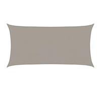 VidaXL Toldo de Vela Rectangular HDPE Gris Claro 2,5x5 m - Vela de Sombra Solar para Patio 160 g/m²