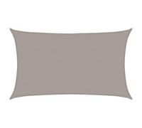 VidaXL Toldo de Vela Rectangular HDPE Gris Claro 5x8 m - Vela de Sombra Solar para Patio 160 g/m²