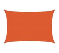 vidaXL Toldo de Vela Rectangular HDPE Naranja 160 g/m² 3x5 m, Vela de Sombra de Sol, Vela de Sombra, toldo de Patio, Vela de Sombra Solar