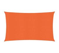 vidaXL Toldo de Vela Rectangular HDPE Naranja 160 g/m² 4x7 m, Vela de Sombra de Sol, Vela de Sombra, toldo de Patio, Vela de Sombra Solar