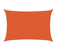 vidaXL Toldo de Vela Rectangular HDPE Naranja 160 g/m² 5x7 m, Vela de Sombra de Sol, Vela de Sombra, toldo de Patio, Vela de Sombra Solar