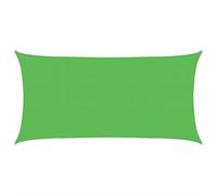 vidaXL Toldo de Vela Rectangular HDPE Verde Claro 160 g/m² 2x3,5 m, Vela de Sombra de Sol, Vela de Sombra, toldo de Patio, Vela de Sombra Solar