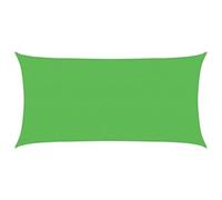 vidaXL Toldo de Vela Rectangular HDPE Verde Claro 2,5x5 m, Vela de Sombra de Sol, Vela de Sombra, toldo de Patio, Vela de Sombra Solar, Vela de jardín