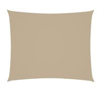 vidaXL Toldo de Vela Rectangular Lona de Sombra Protección Rayos UV Patio Exteriores Jardín Aire Libre Terraza Piscina de Tela Oxford Beige 4x6 m