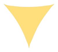 vidaXL Toldo de Vela Triangular de Patio 100% HDPE Beige 5x5x5m Lona de Sombra