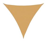 vidaXL Toldo de Vela Triangular HDPE Arena 160 g/m² 3,6x3,6x3,6 m, Vela de Sombra de Sol, Vela de Sombra, toldo de Patio, Vela de Sombra Solar