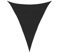 vidaXL Toldo de Vela Triangular HDPE Negro 160 g/m² 5x7x7 m, Vela de Sombra de Sol, Vela de Sombra, toldo de Patio, Vela de Sombra Solar