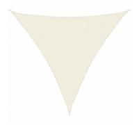 vidaXL Toldo de Vela Triangular Tela Oxford Crema 3,6x3,6x3,6 m Lona de Sombra