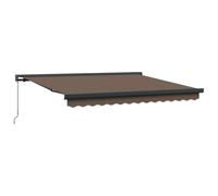 vidaXL Toldo extensible gris topo 300 x 250 cm Lona y aluminio, jardín y terraza, toldos rectangulares modernos: cubierta manual duradera, paño de sombra resistente a la intemperie