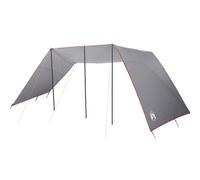 vidaXL Toldo Impermeable para Camping 402 x 240 cm | Gris y Naranja. Un Refugio al Aire Libre Que Sirve para Todo - es Resistente, Transpirable, a Prueba de Fuego y Viene con Cierre de Cremallera. I