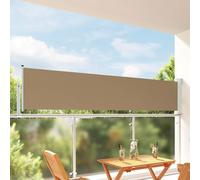 vidaXL Toldo lateral 100 cm 100% poliéster hierro acero, Toldo ajustable, cubierta de jardín, de patio, cortina exterior, protector contra viento, pantalla de privacidad